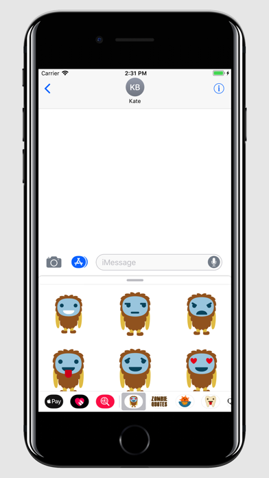 Yeti Emojis Stickers for text screenshot 2
