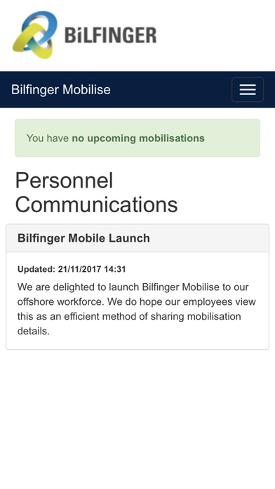 Bilfinger Mobilise screenshot 2