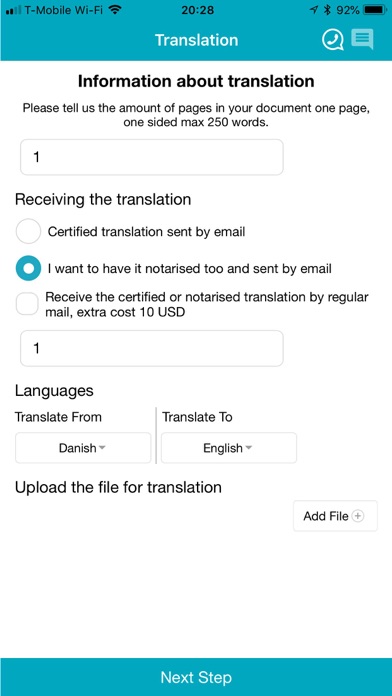 Certified Translation Tool screenshot 4
