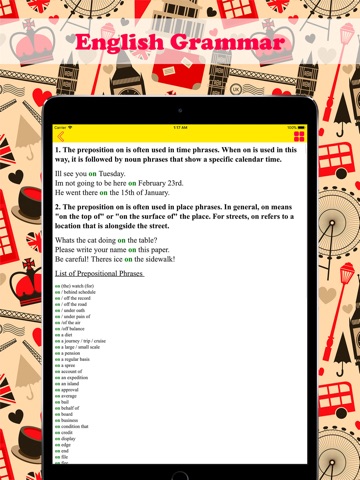 Learn English app:Prepositions screenshot 3