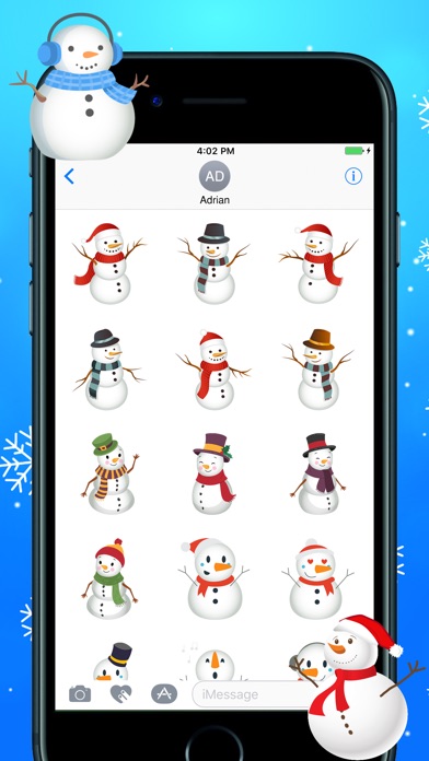 Snowman Emojis screenshot 3