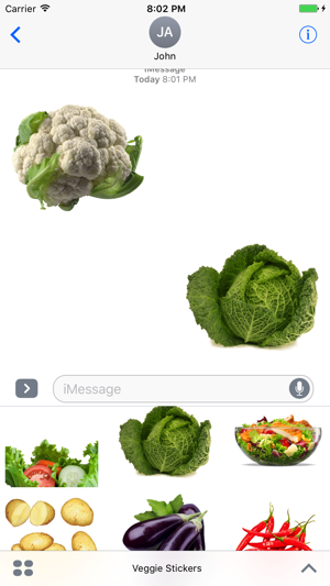 Veggie Stickers for iMessage(圖1)-速報App