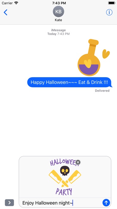 Lovely Halloween Stickers screenshot 4