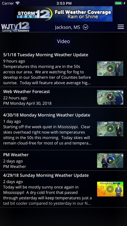 WJTV Weather screenshot-3