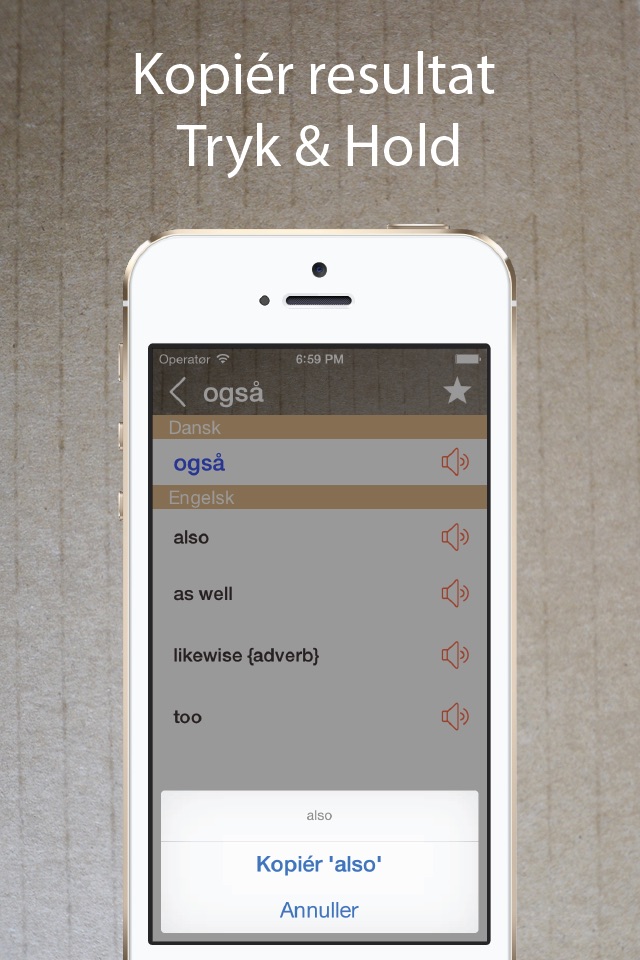 Danish English Dictionary Pro screenshot 3