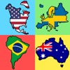 国旗 - 全世界の大陸の国旗 : 新しい地理クイズ - iPhoneアプリ
