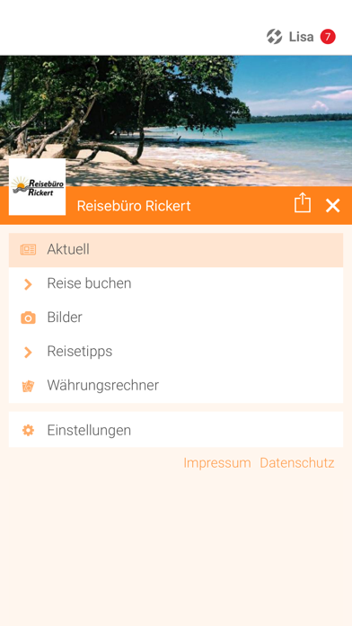 Reisebüro Rickert screenshot 2