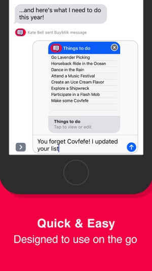 BuyMilk: Lists in iMessage(圖3)-速報App