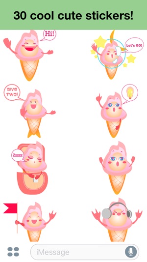 Ice cream - Cute stickers(圖2)-速報App