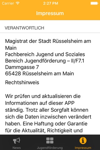 Jugendförderung Rüsselsheim screenshot 3