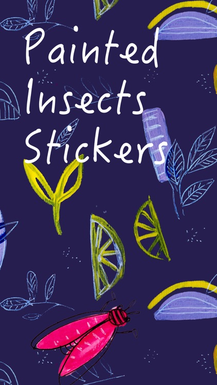 Painted Insects Stickers