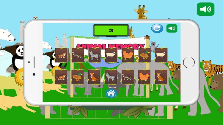 Animal Memory Challenge Game screenshot-3