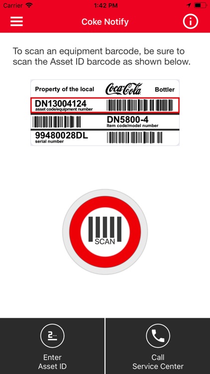 Coke Notify Service Request