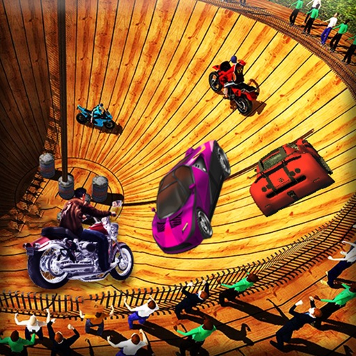 Well Of Death Racing stunts 3D icon