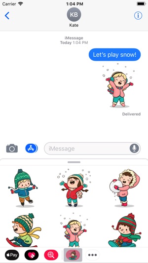 Winter Snow Game Stickers(圖1)-速報App