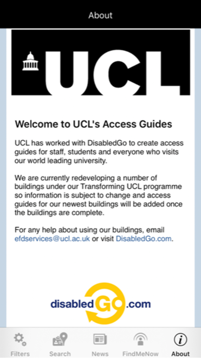 Access Able - UCL screenshot 2