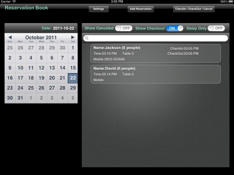Reservation Book Pro - náhled