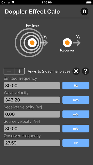 Doppler Effect Calculator screenshot 4