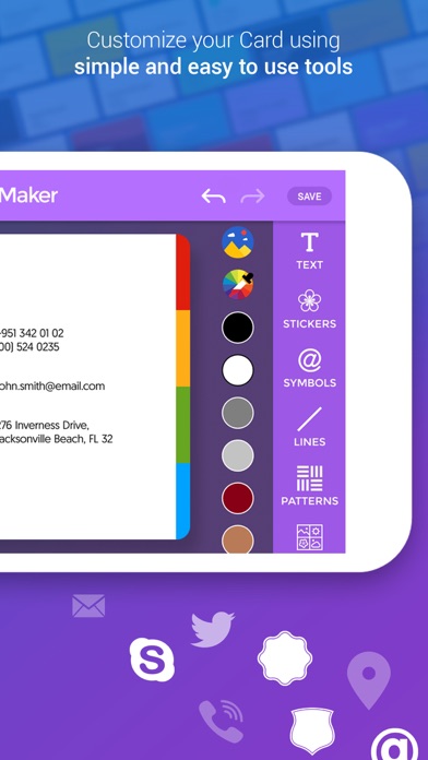 Business Card Maker + Designer screenshot 2