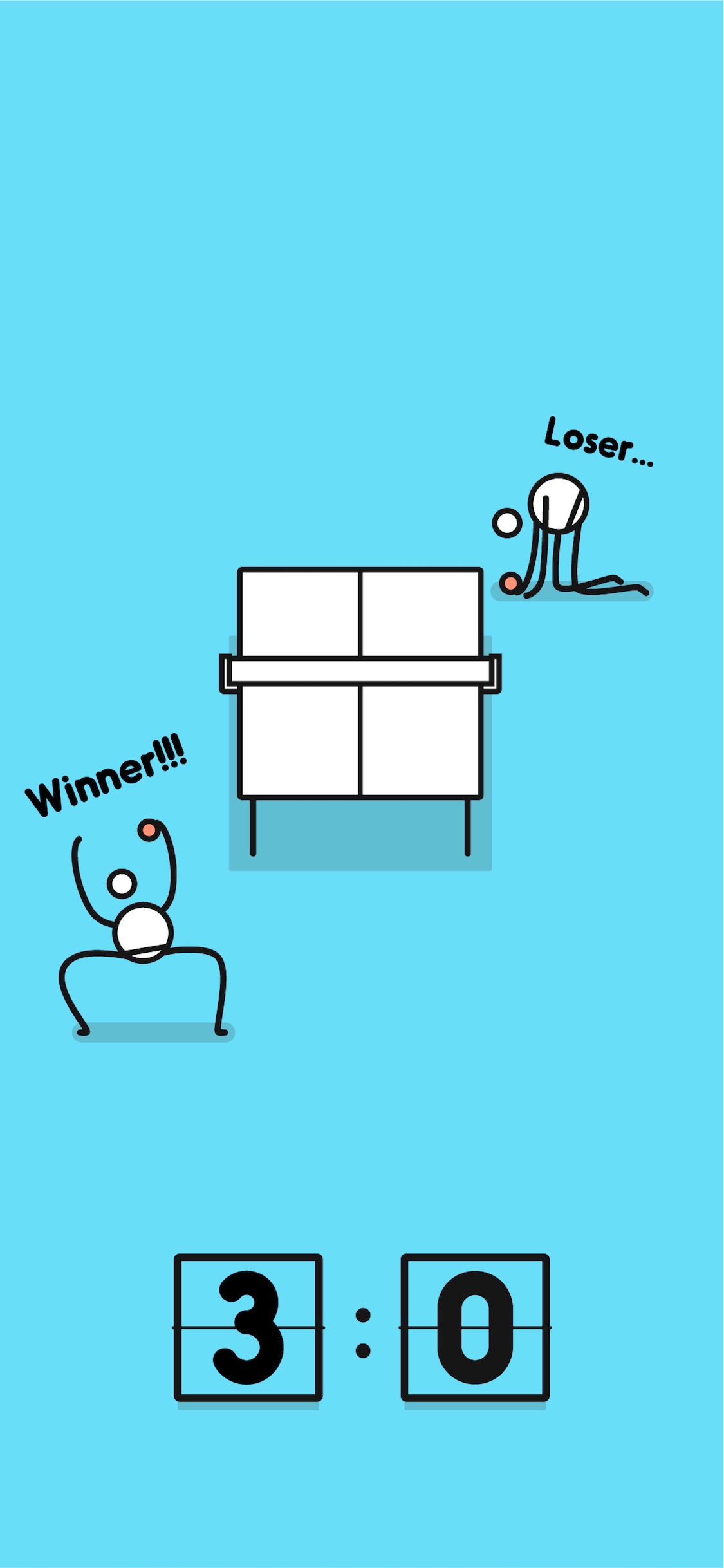 Screenshot do app I'm Ping Pong King :)