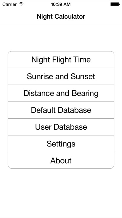 Flight night time