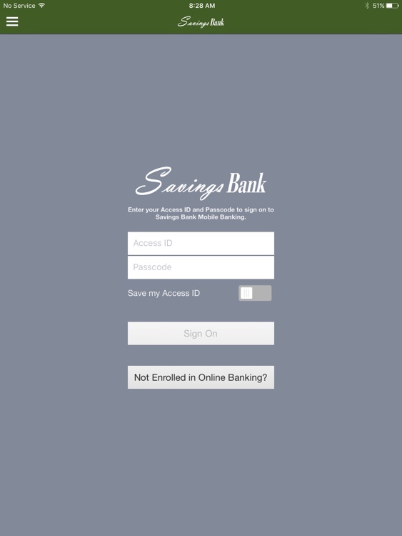 Savings Bank for iPad