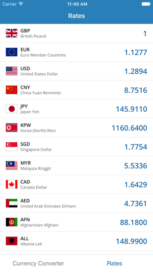 British Pound Based Currency Converter