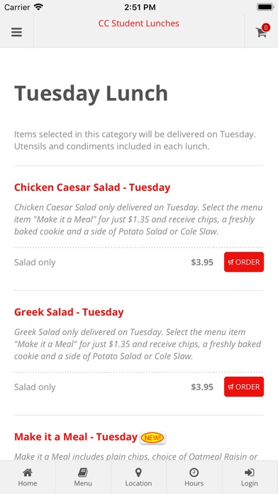 CC Student Lunches screenshot 3