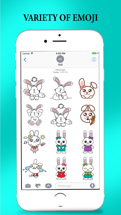 Bunny Cat Stickers for iMessage screenshot-3