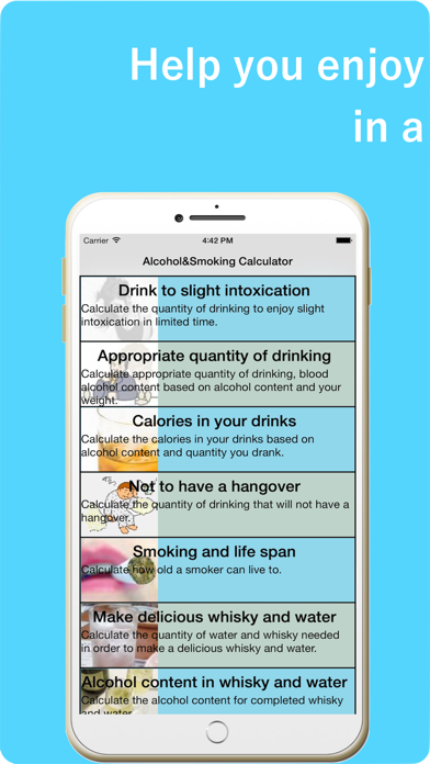 How to cancel & delete Alcohol&Smoking Calculator from iphone & ipad 1