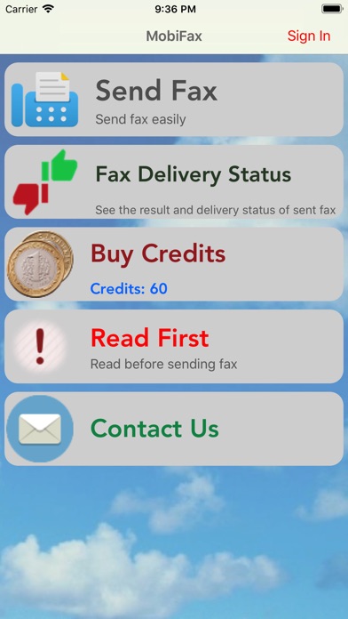 MobiFax - Fax app for iPhone screenshot 2