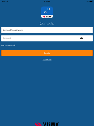 Visma Contacts - náhled