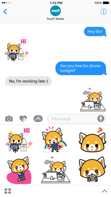 Aggretsuko Animated Stickers