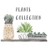 Watercolor Plants Collection Stickers for iMessage