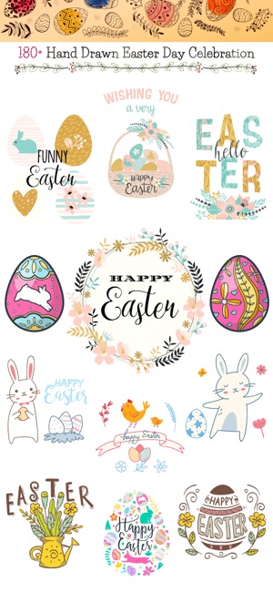 Hand Drawn Easter Day Stickers(圖1)-速報App