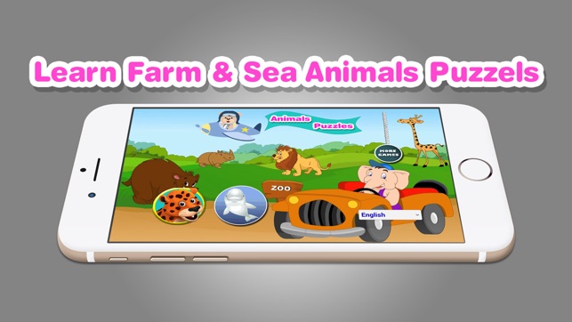 Learn Farm Sea Animals Puzzles(圖1)-速報App