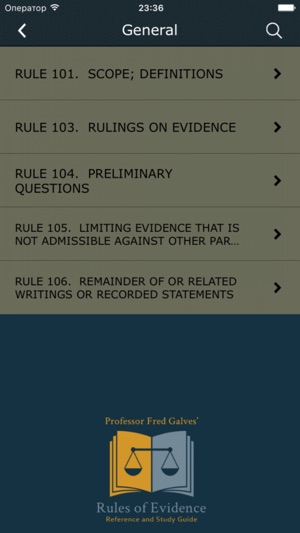 Prof. Galves Rules of Evidence(圖3)-速報App