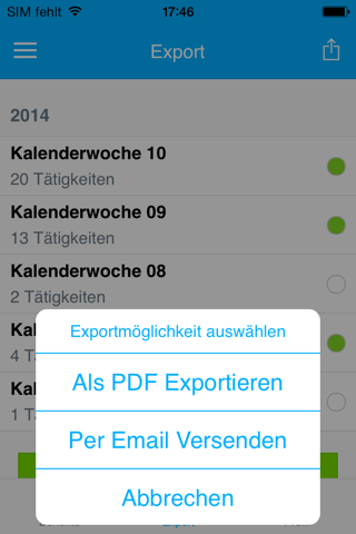 Berichtsheft screenshot 4