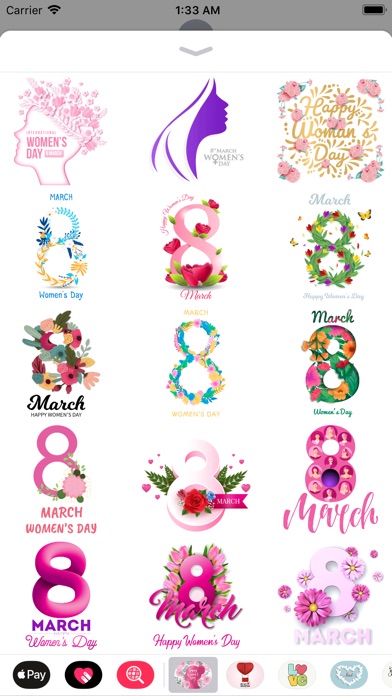 Happy Women's Day Stickers Set screenshot 4