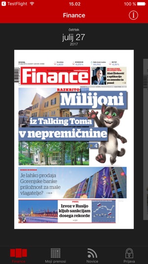 Poslovni dnevnik Finance