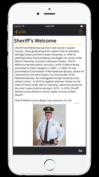 Lapeer County Sheriff screenshot 2