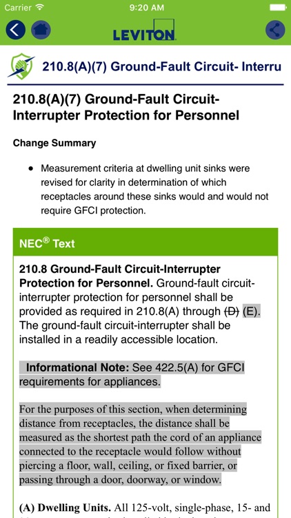 Leviton Captain Code 2017 NEC screenshot-4