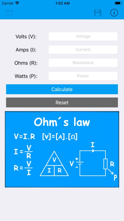 Ohm's Law Calc. Pro