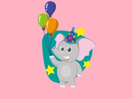 Fun Elephant Stickers