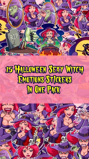 Halloween Sexy Witch Stickers!