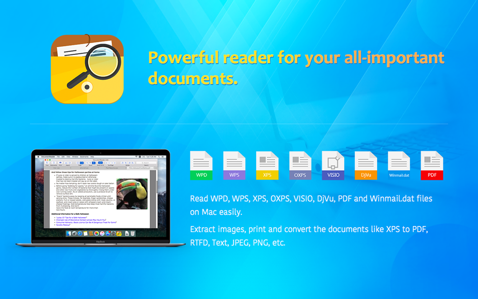 Cisdem DocumentReader 3.2.0  Read, print, and save WPD, WPS, XPS, VISIO, and PDF files