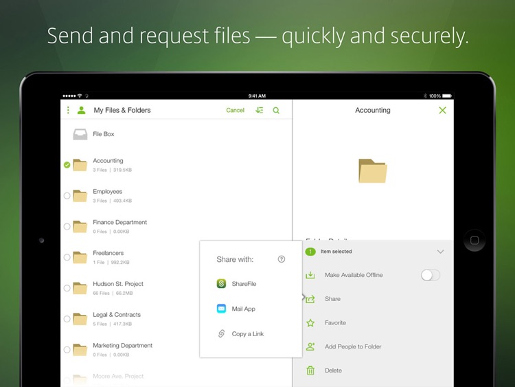 Citrix ShareFile for iPad