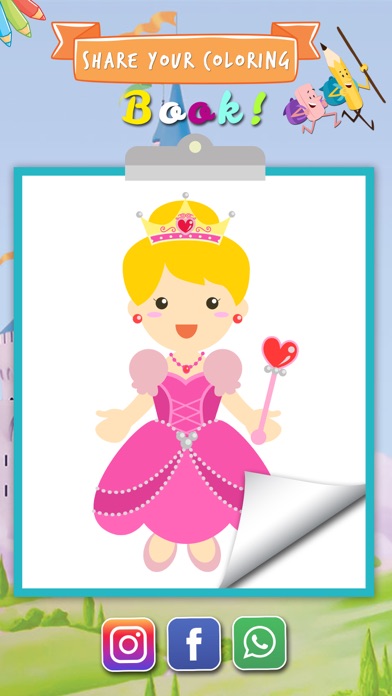 Fairy & Princess Coloring Book screenshot 4