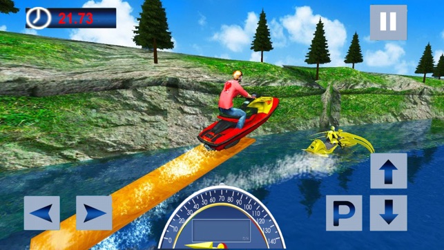 Water Surfing Speed Boat Racer