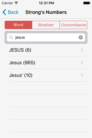Bible KJV Strong's Concordance screenshot 3